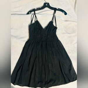 Elegant Black Spaghetti Strap Dress